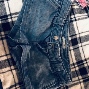 Blue jean shorts